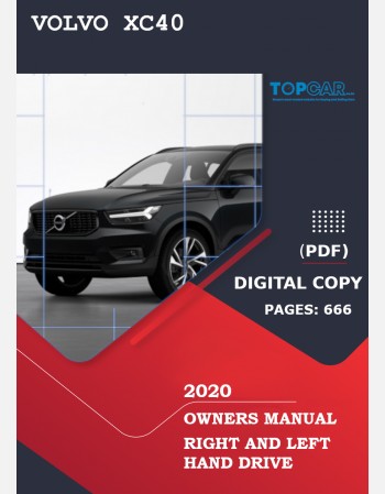 2020 volvo xc40 owners manual lhd&rhd